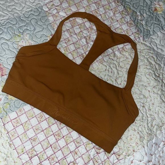 Alphalete pulse balance bra in chestnut - Picture 7 of 12